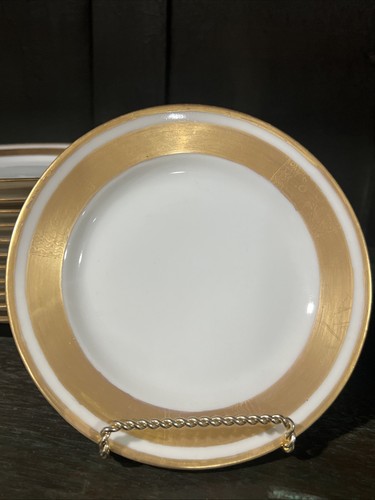 Vintage Limoges France Gold Rim Bread Plate 6” Diameter, Multiples Available - Picture 4 of 7