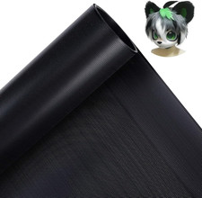 Fursuit Eye Mesh, 39X11.8Inch Black PVC Net 0.3Mm Thick Waterproof Printable Mes