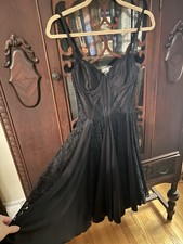 GUESS BLACK FIT & FLARE COCKTAIL DRESS WOMENS Size 4