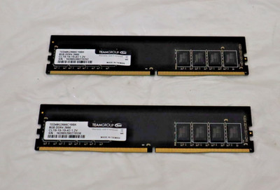 2 x Team Group 8GB Ddr4 2666mts CL19 Memory Module TED48G2666C19BK