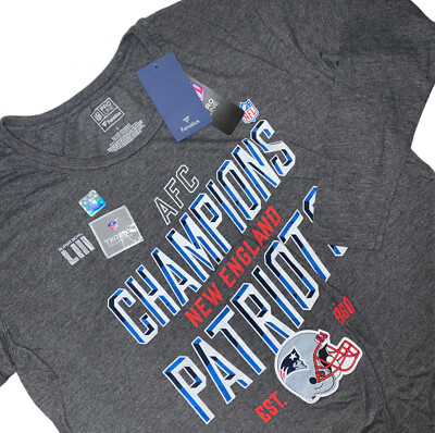 New England Patriots NWT Long Sleeve AFC Champions Super Bowl LIII Size Large
