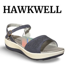 HAWKWELL Adjustable Comfortable Slingback Walking Sandals, Lightweight, Size 8