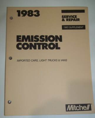Mitchell Emission Control Service Repair Manual, Imported Cars Trucks, 1983