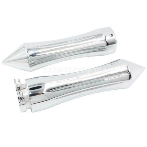 2PCS 1" Chrome Spike Hand Grips for Harley Heritage Softail Classic FLSTC - Bild 2 von 5