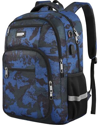 Jiefeike Laptop Backpack for Men Large Travel Backpack TSA Friendly Anti Thef...