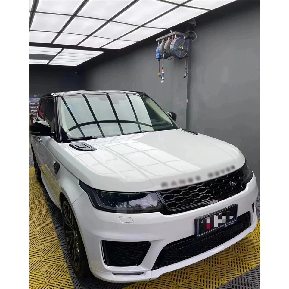 Cubierta de ventilación del capó delantero de fibra de carbono para Range Rover Sport 2018-23 Foto 3 de 4