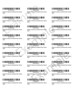 barcode a4 sheet