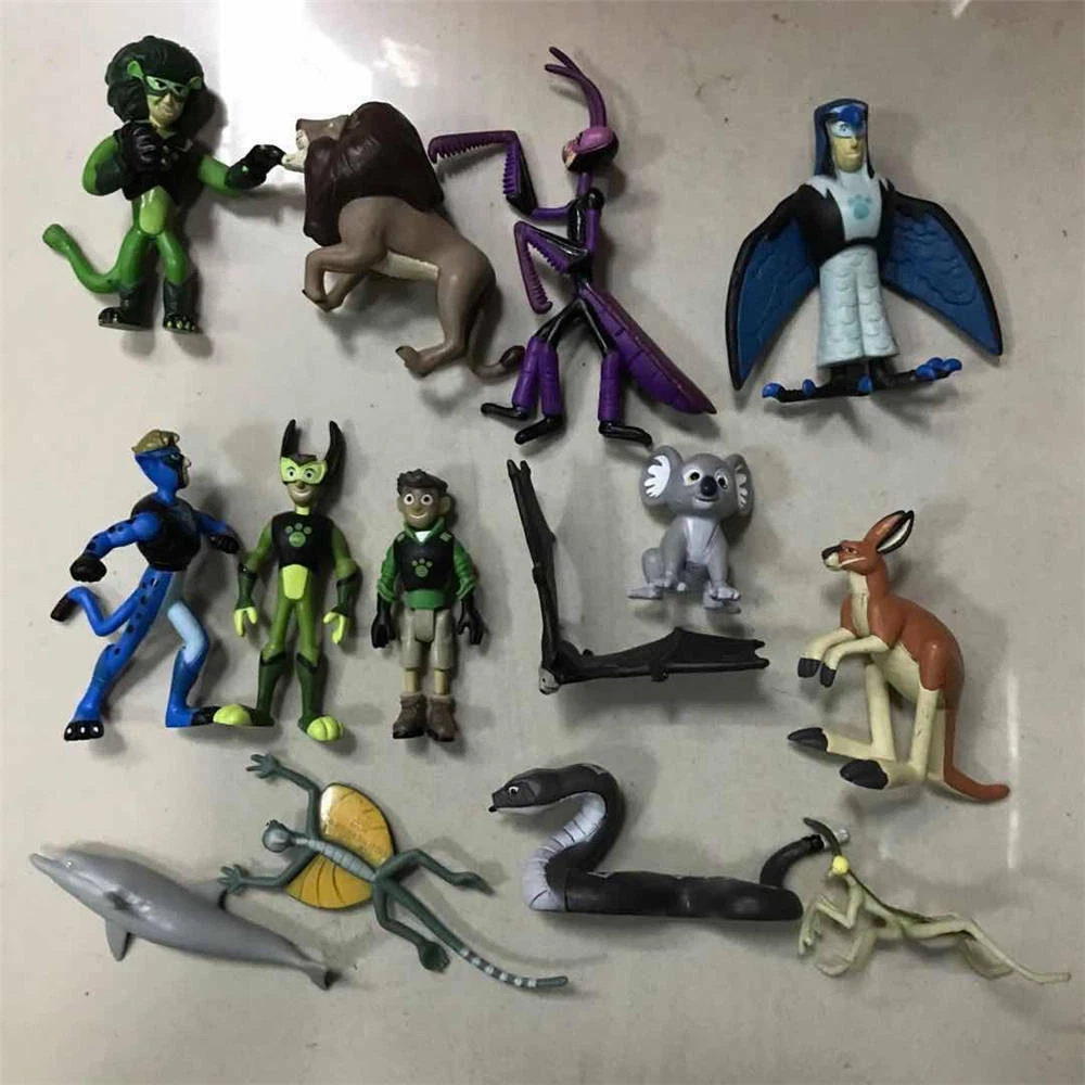 14 Piece Wild Kratts Character Animals Figure Toy As Picture B
