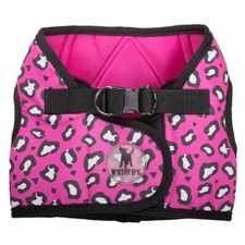 THE WORTHY DOG Sidekick Printed Cheetah Pink Dog Harness Sizes XXS-XXXL