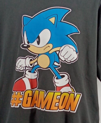 Sonic the Hedgehog Dark Gray XL 18/20 Boys T-Shirt Officially