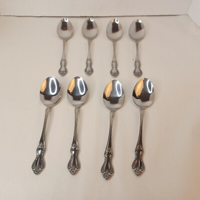 Easterling Valhalla Japan Stainless Spoons Lot Of 9 Vintage 