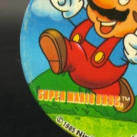 Mario Piece Flower Menko Super Mario Bros Famicom Card Nintendo 1985 NES Japan