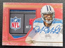 #1/1 Marcus Mariota 2015 Topps Definitive Collection NFL Shield Patch Auto RC