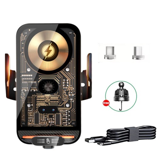 66W Fast Wireless Charging Car Charger Holder For iPhone 16 15 14 13 12 Pro Max - Picture 20 of 23