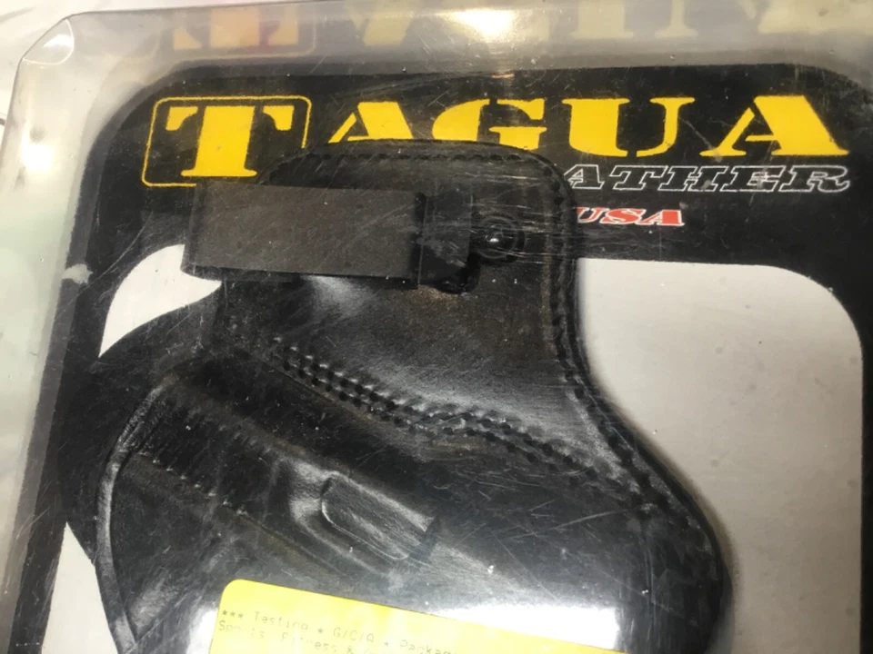 New Tagua Gunleather Florida Black Leather Dual Clip Holster DCH-360 Ruger SR9 C - Image 2 of 4