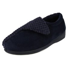 Ladies Padders 'Hug' Hook & Loop Strap Slippers EE Width Fitting