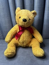 TY Beanie Buddies Poopsie Pooh Bear Plush Stuffed Animal Teddy Toy Red Ribbon
