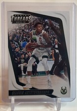 2018-19 Panini Threads Giannis Antetokounmpo Milwaukee Bucks Card #5 W/Top Load