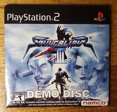 Soul Calibur II Demo Disc (Playstation 2, PS2) NEW/SEALED