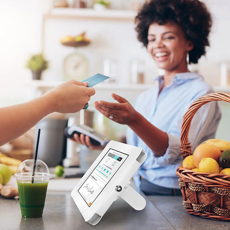 TAB05183KITW: Soporte de escritorio para iPad con bloqueo de llave para iPad 4, 3, 2, iPad Air 2 - Blanco Foto 4 de 4