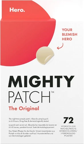 Mighty Patch Original Spot Patches by Hero Cosmetics, Day & Night Time Acne Tre