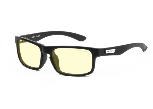 Gunnar Optiks ENI-00101 ENIGMA onyx FRAME amber LENS - Eyeglasses - Picture 2 of 5