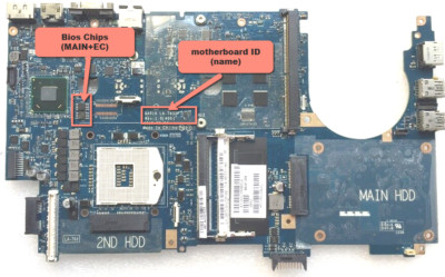 BIOS for Dell Precision M6700, 'ME clean' for MB:LA-7933P, Dual Bios, New chips,