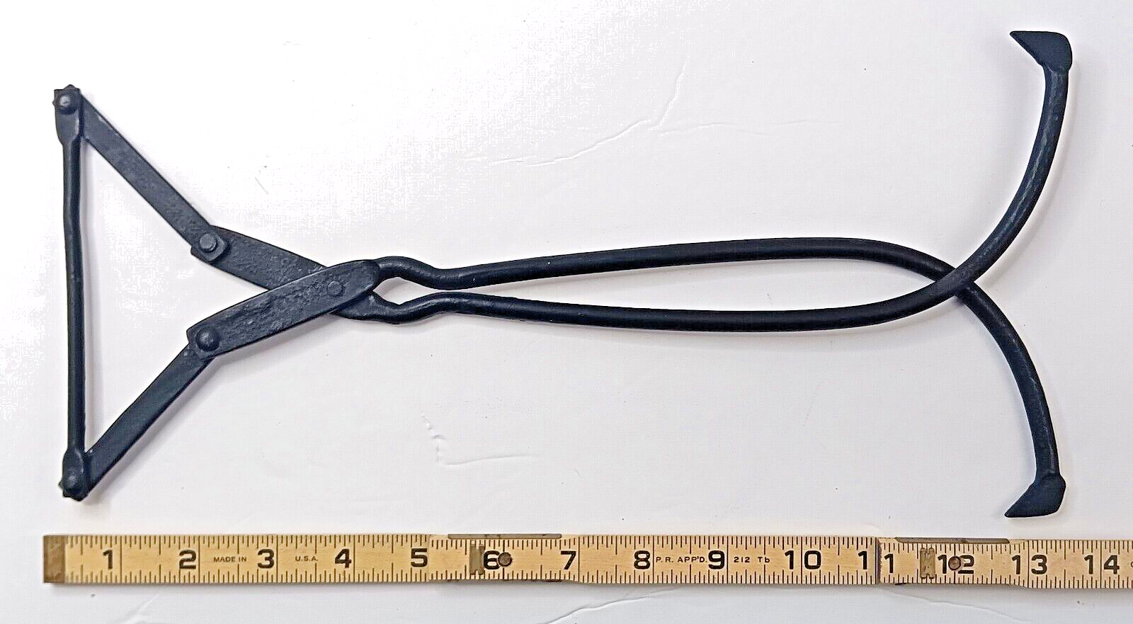 Vintage Black Metal Ice Block Tongs eBay