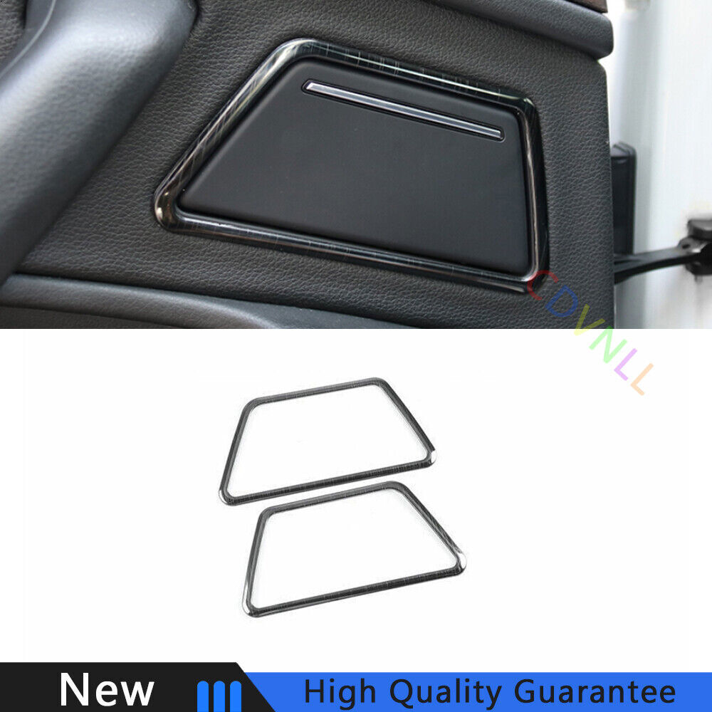 Fit For Audi A6 A7 2012-2018 Black Titanium Car Inner Door Horn Frame Cover Trim
