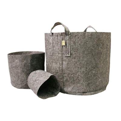Root Pouch Grau 18L Ohne Griffe Geotextil Topf Grow Guerilla Garten Indoor