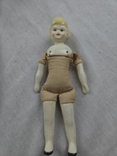 8  Antique German Miniature Dollhouse China Head Doll Sausage Curl