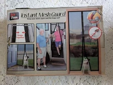 Total Vision Instant Mesh Guard 39"x79" Instant Screen Door Magnetic Close - New