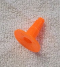Vintage Mattel 1975 Whizzer Whizzzer Spinning Top 60s Base Stand Orange