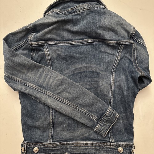 Zara Basic Jean Jacket Size Small 1975 Fitted Xs Ladies Gift Denim Blue - Picture 13 of 16