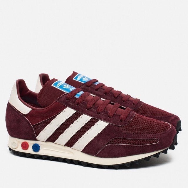 adidas la trainer maroon