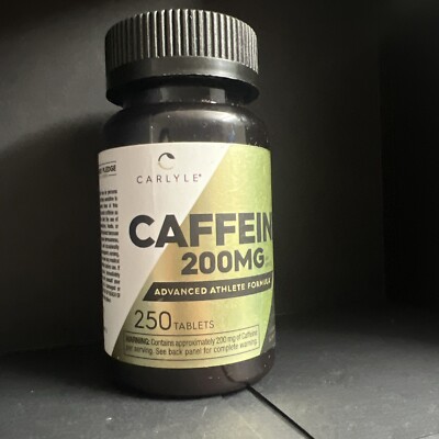 Carlyle Caffeine 200Mg/250 Tablets Advanced Athlete Formula Exp. 07/26
