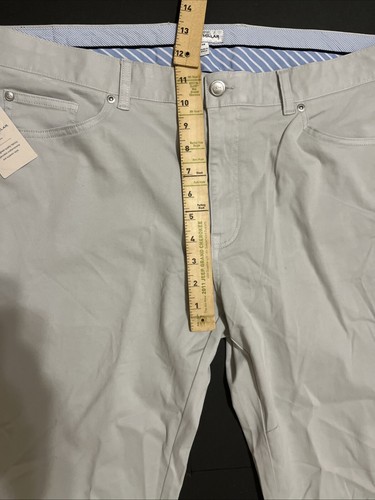 Peter Millar Crown Ultimate Sateen 5 Pocket Pants British Gray Size 38x33 $170 - Picture 5 of 10