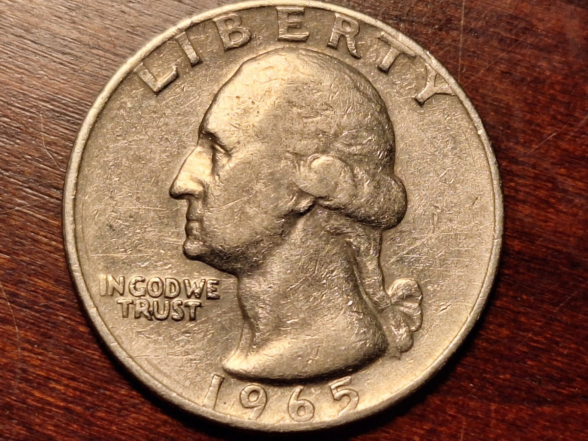 华盛顿第1965 未经认证美国硬币错币| eBay