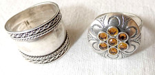 Lot 2 Vintage silver sterling rings, Israel