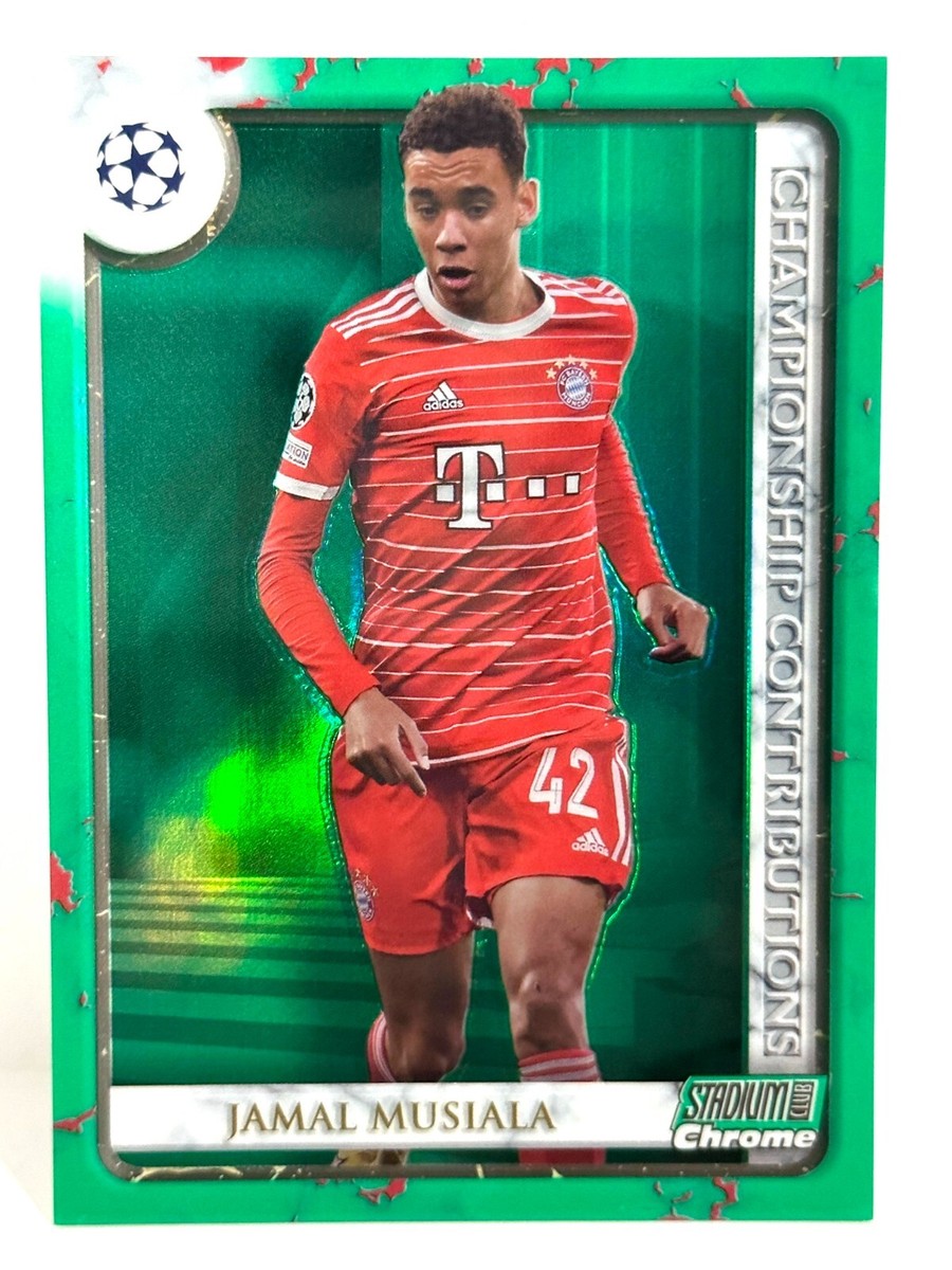 RC Topps Finest Jamal Musiala 99枚限定 カード 2022-23 TOPPS FINEST FLASHBACK JAMAL MUSIALA AUTO GOLD