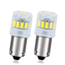 1pair White 10-30V BAY9S H21W LED Bulb For Reverse Backup Side Maker Light Bulb
