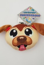 Expressions Dog Puppy Backpack Clip Keychain Plush Accessory Bag Kids New