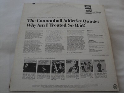 Why Am I Treated So Bad! THE CANNONBALL ADDERLEY QUINTET VINYL LP