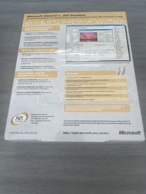Microsoft Visual C++ .net 2003 スタンダード Microsoft Visual C++ .net Standard Software Version 2003 - BRAND