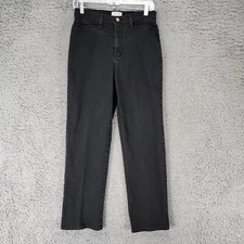 French Dressing Jeans Womens 28 Black High Rise Straight