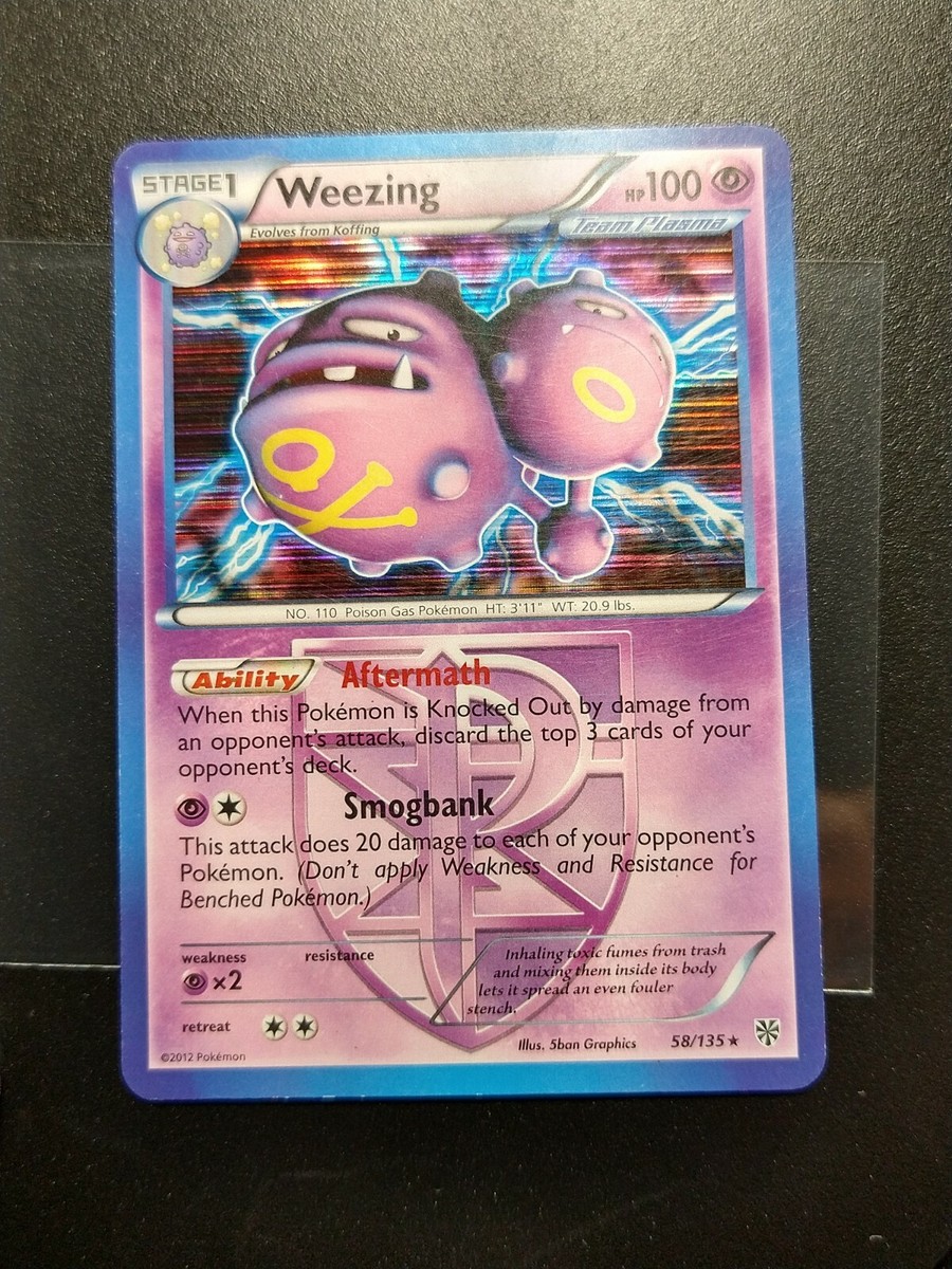 Pokémon Weezing 58/135 Holo B&W Plasma Storm PL | eBay