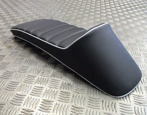 Lambretta S3 Gp Tv Li Sx Li Quality Race Seat Saddle Stunning Black White Ebay