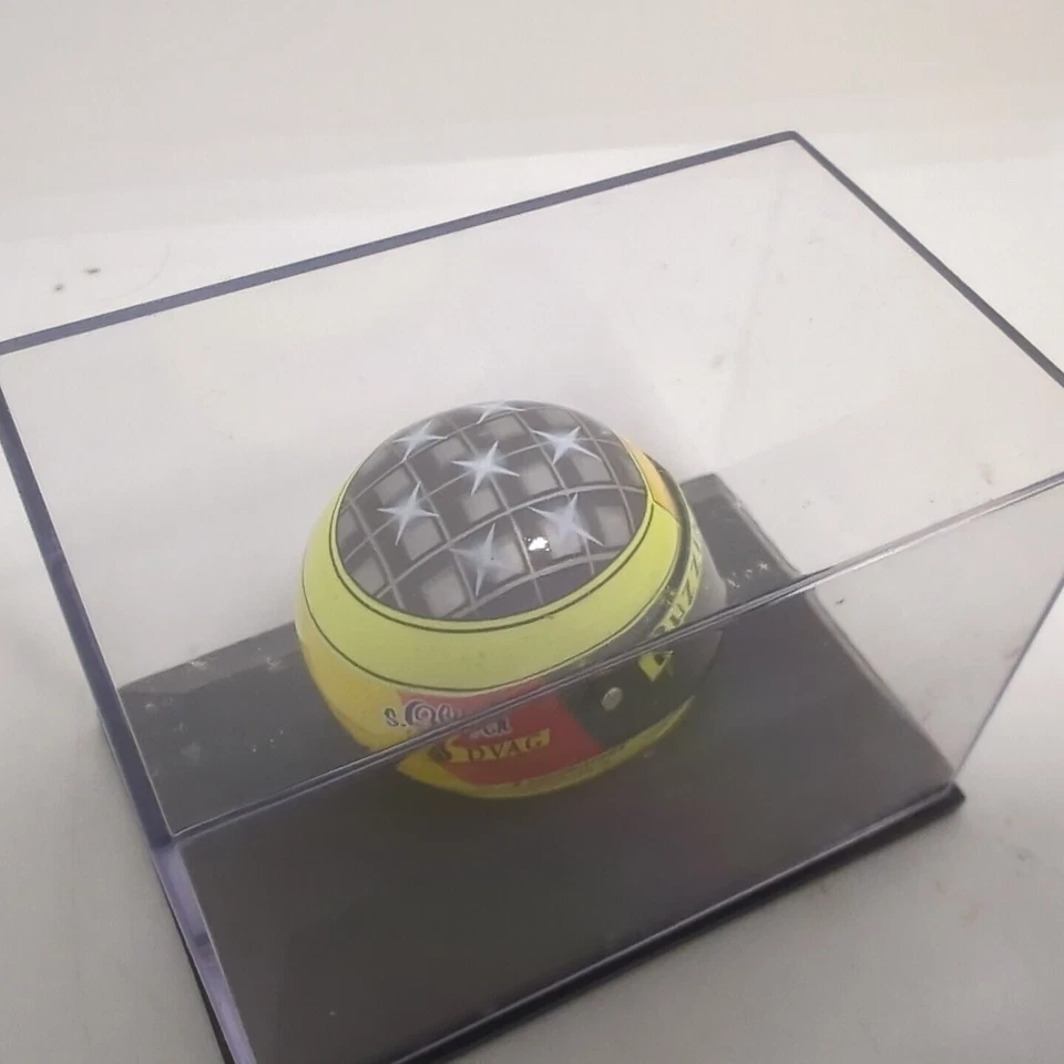 MINICHAMPS 1/8 RALF SCHUMACHER 1998 DRIVERS HELMET CASED MODEL FORMULA ONE F1 - Image 4 of 4