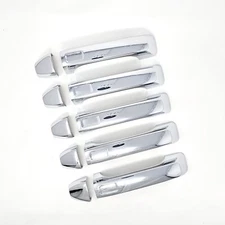 Chrome Door Handle Trim Bezel Cover Cap Molding For 2006-2010 HUMMER H3 Set Kit