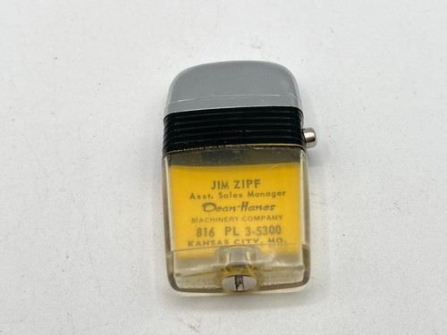 Vintage Scripto D-H Cat Dean-Hanes Machinery VU-Lighter w/ Black Band READ AS-IS - Picture 5 of 13